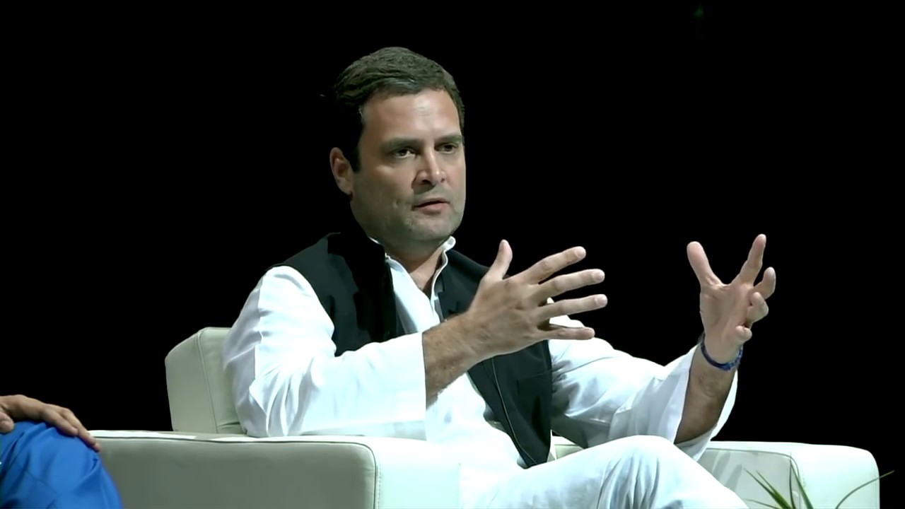 Congress President Rahul Gandhi interacted with IIM alumni in Singapore.