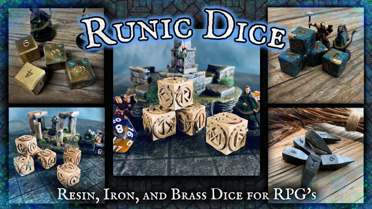 Runic Dice for Tabletop Role Playing Games and Rune Magic