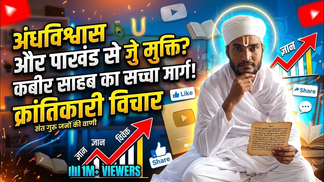 अंधविश्वास और पाखंड से मुक्ति का सच्चा मार्ग – कबीर साहब की वाणी🙏🏼 संत गुरु जनों के क्रांतिकारी