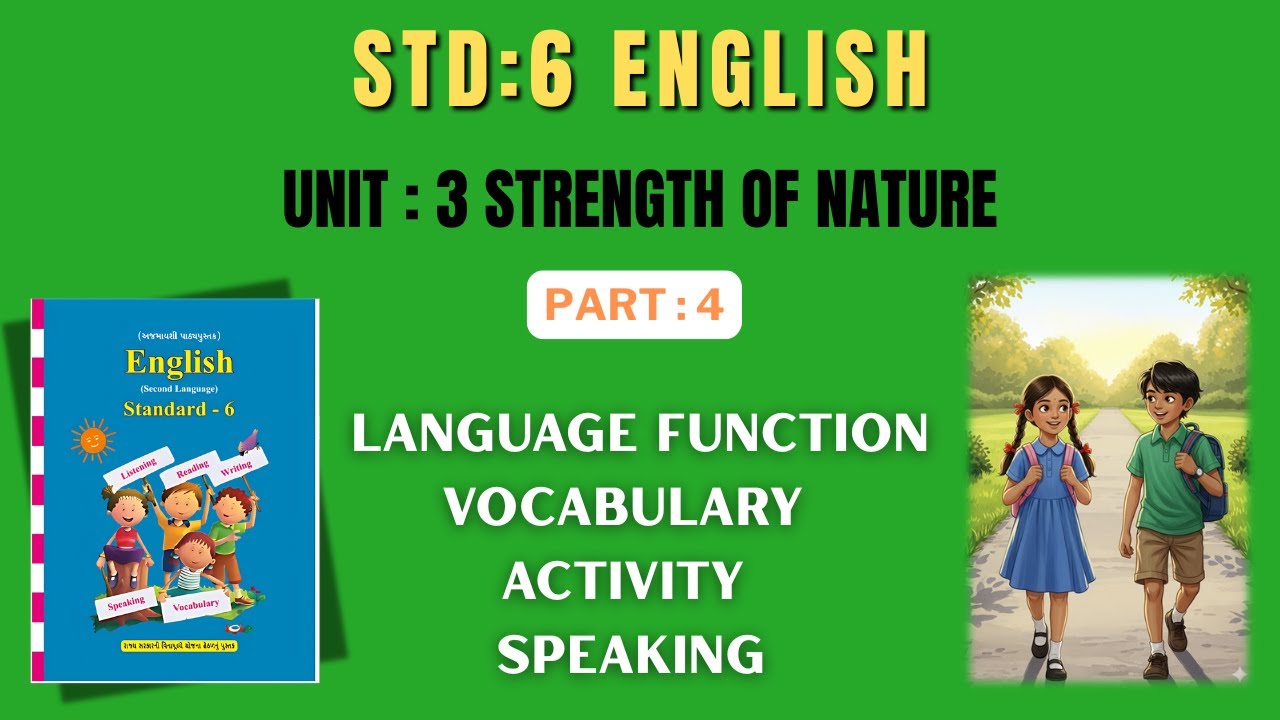 Std 6 English | Unit 3 Strength Of Nature | Language Function | Vocabulary | Activity | Speaking