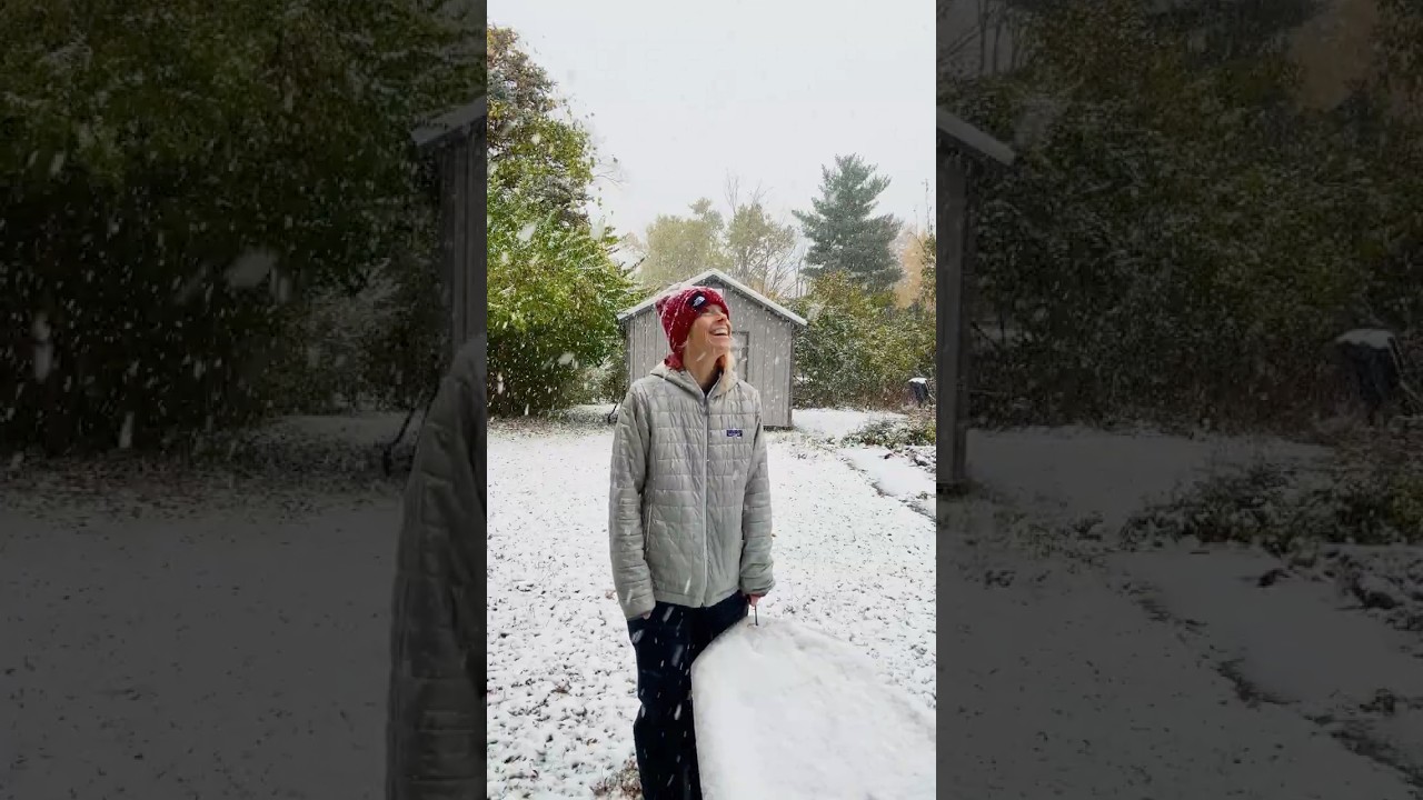 Snowing On My Hobie Lynx Kayak!  #kayakfishing #fishing #hobiefishing