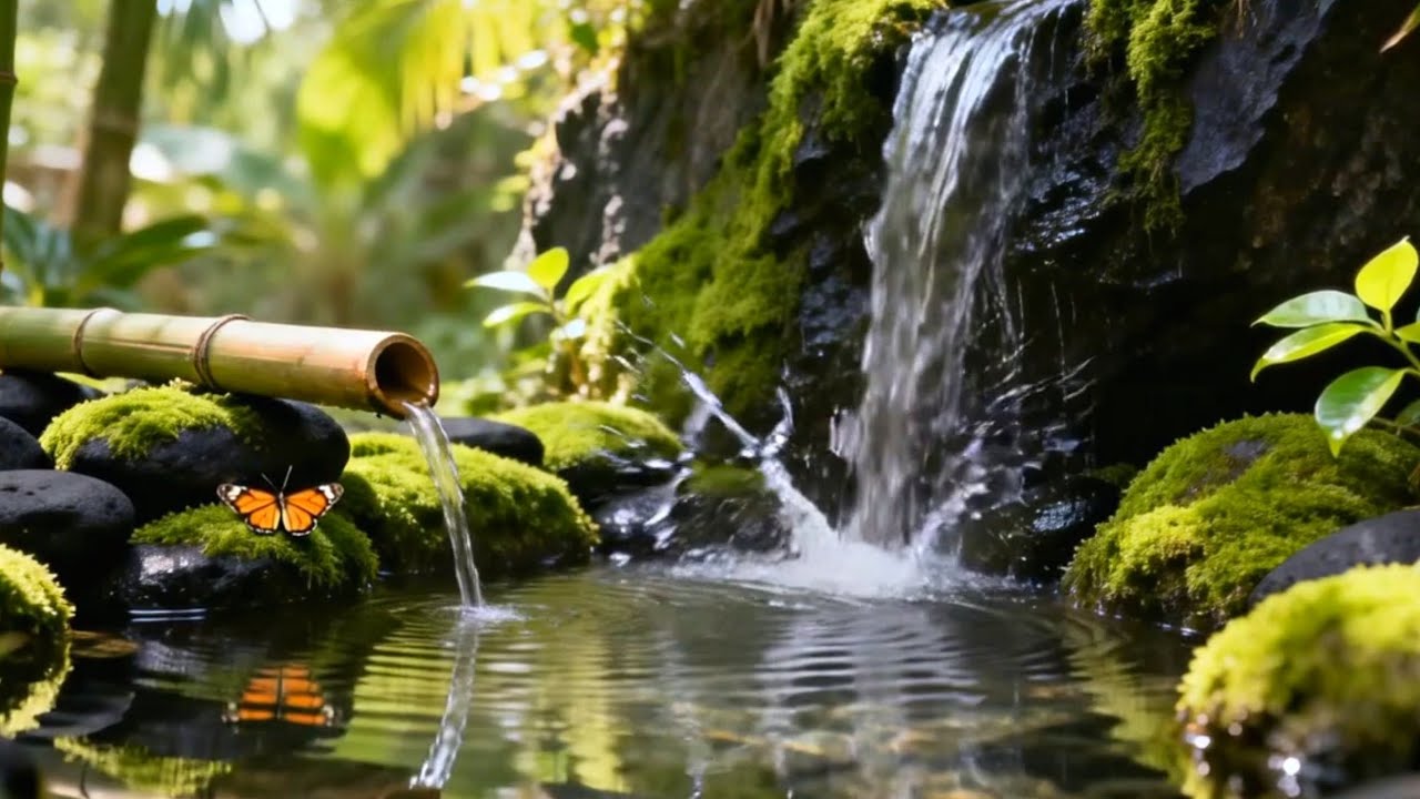 “Zen Garden Spa 🌱 Natural Water Sounds for a Tired Soul”