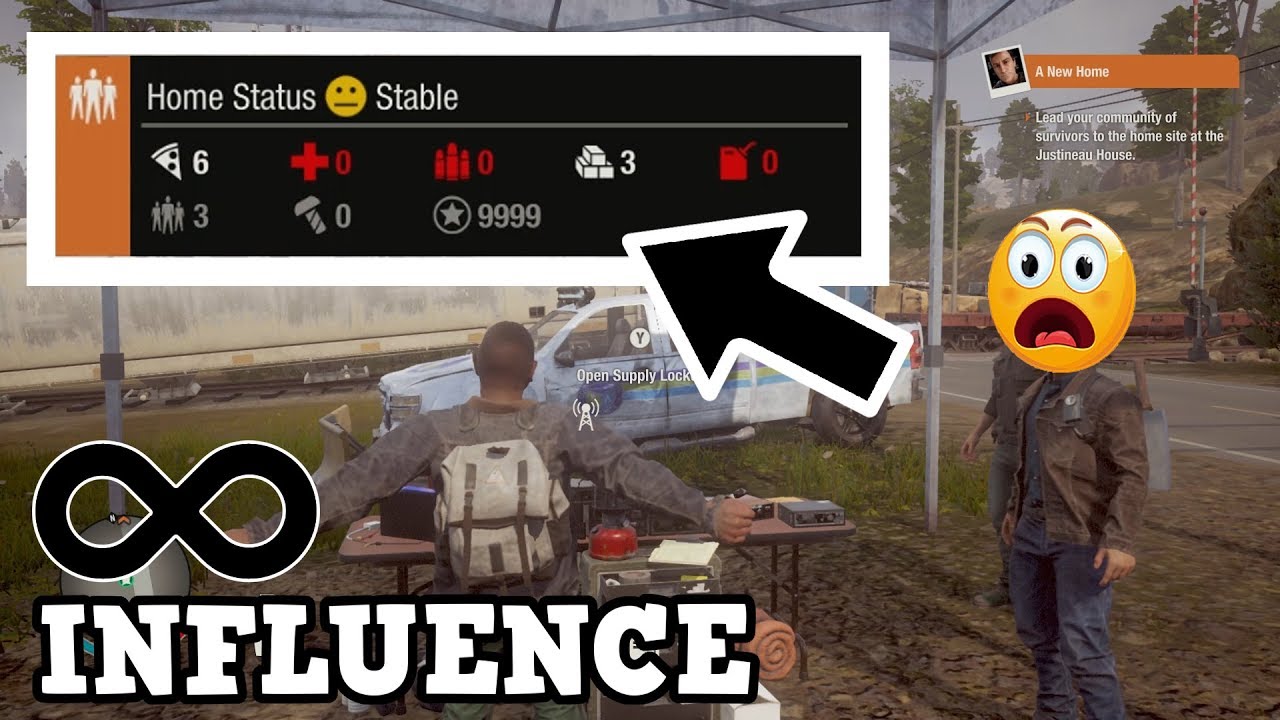 THIS GAME GLITCH ACTUALLY WORKS! LOL | INFINITE INFLUENCE POINTS | STATE OF DECAY 2!