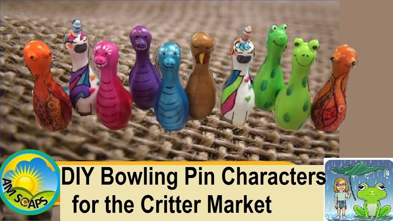 Making bowling pin critters