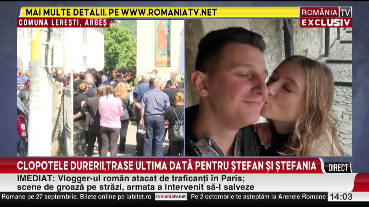 Imagini cutremurătoare de la înmormântarea tinerilor morţi în accidentul din Argeş