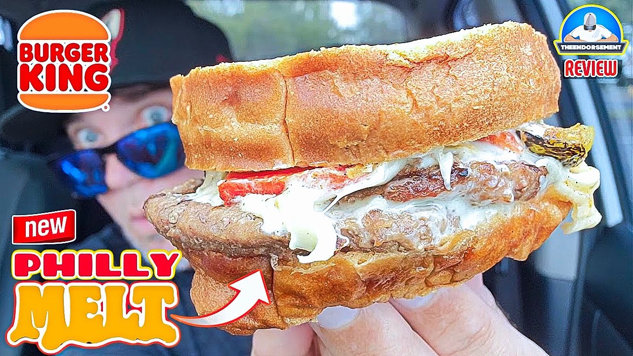 Burger King® Philly Melt Review! 🍔🫠 | Melts Are BACK! | theendorsement
