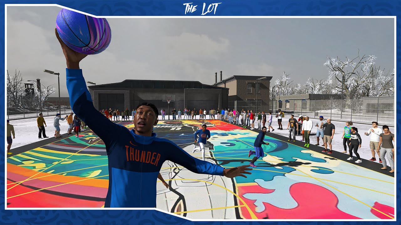 A New NBA 2K25 5v5 Blacktop Environment - The Lot - PC Mod