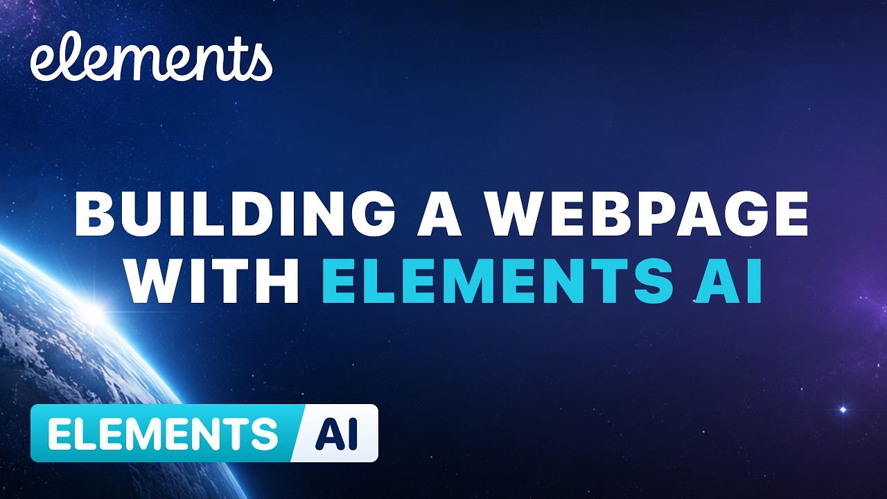 Создание веб-страницы с помощью Elements AI