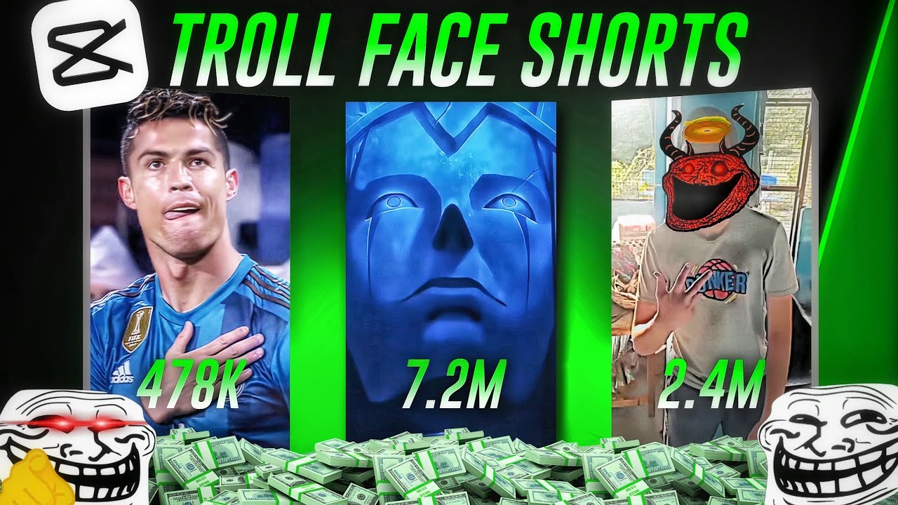 How To Make Viral Troll Face Shorts with Mobile! (Full Guide💲)