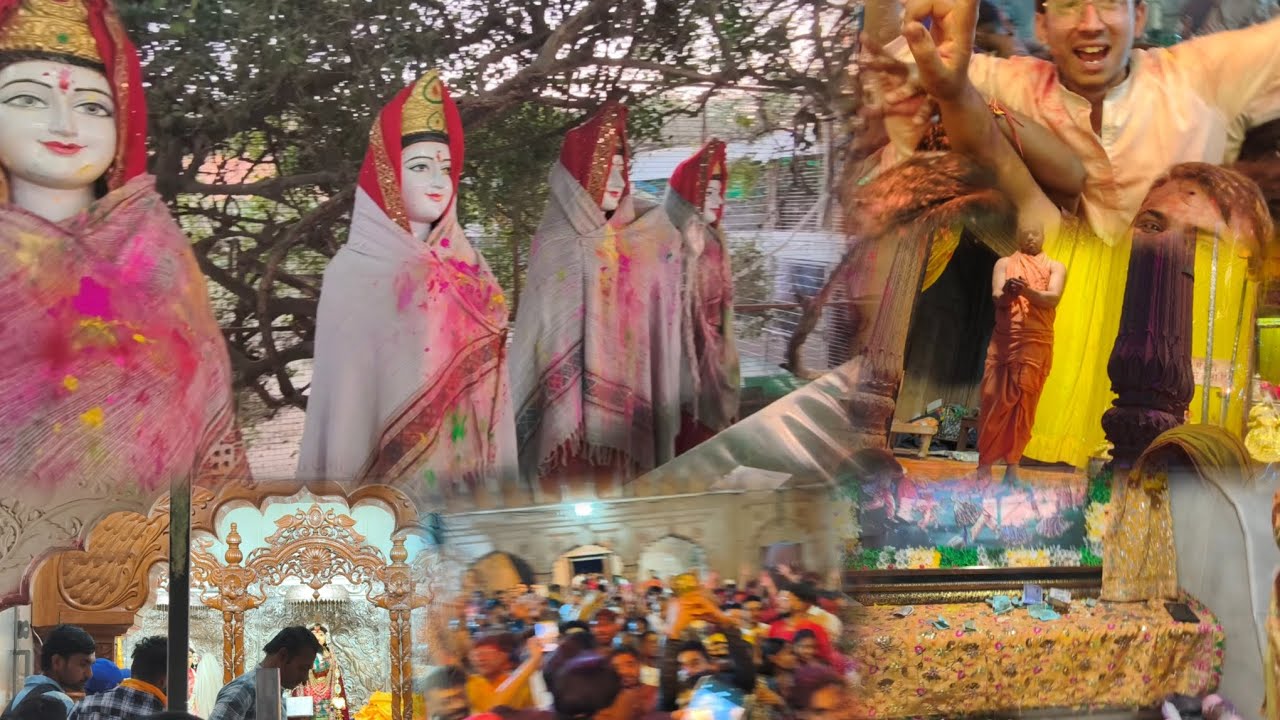 Vrindavan Ke Mandir mein kheli Holi 2026 @Binnydevlog 🌈🌈🌈