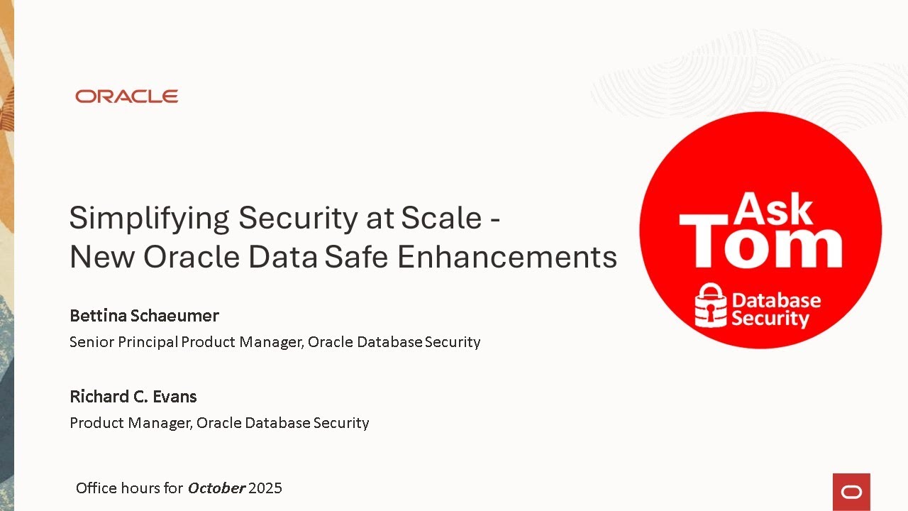 Simplifying Security at Scale: New Oracle Data Safe Enhancements