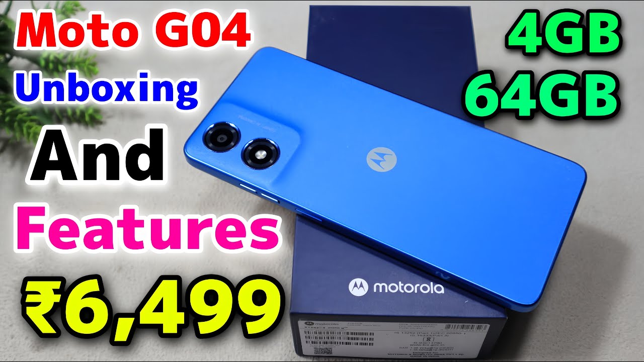 Moto G04 Unboxing And First Impression ⚡⚡