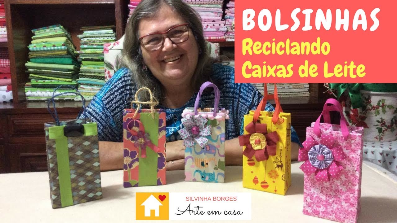 Como criar Bolsas reciclando Caixas de Leite