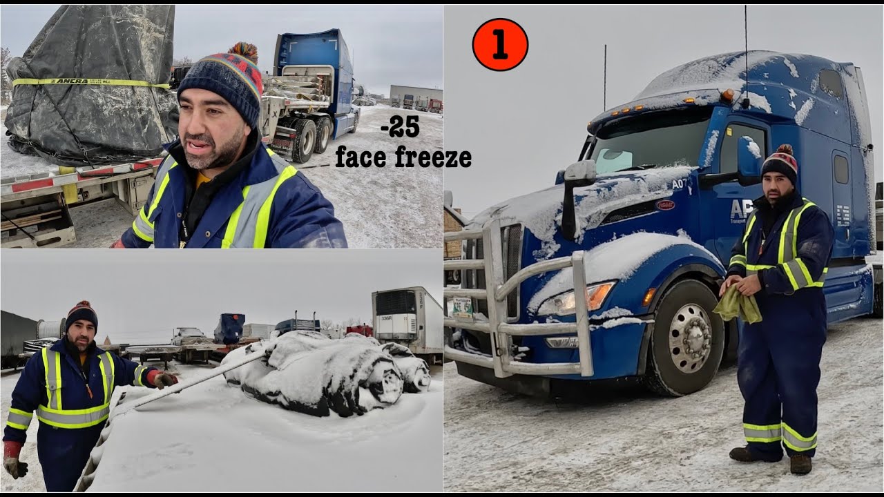 Khatrnaak North Canada Snow Trip ka First day or Problem start | Winter Trucking Ep.01