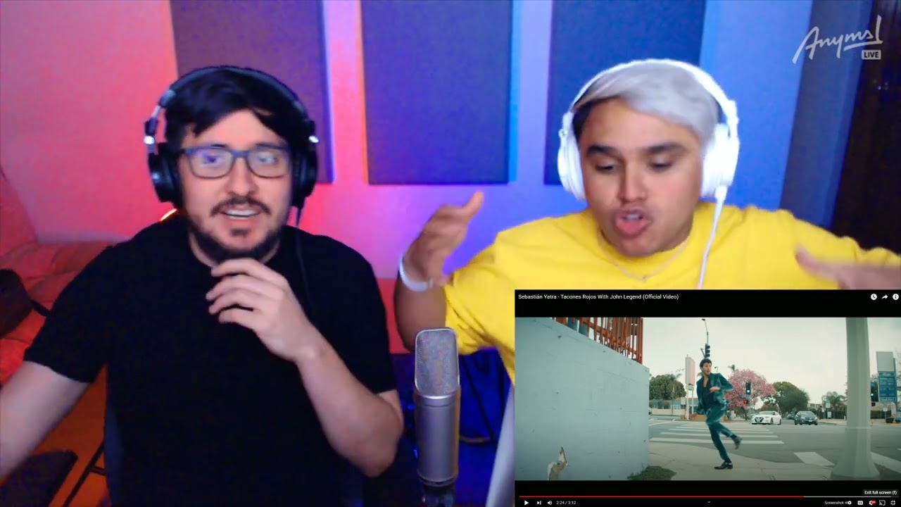 [Reacción] Sebastián Yatra - Tacones Rojos With John Legend (Official Video) | ANYMAL LIVE 🔴