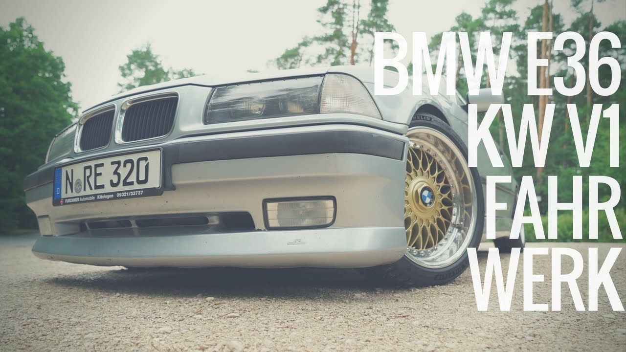 BMW E36 Coupe KW Variante 1 auf BBS RC 090 / KW V1 Gewindefahrwerk