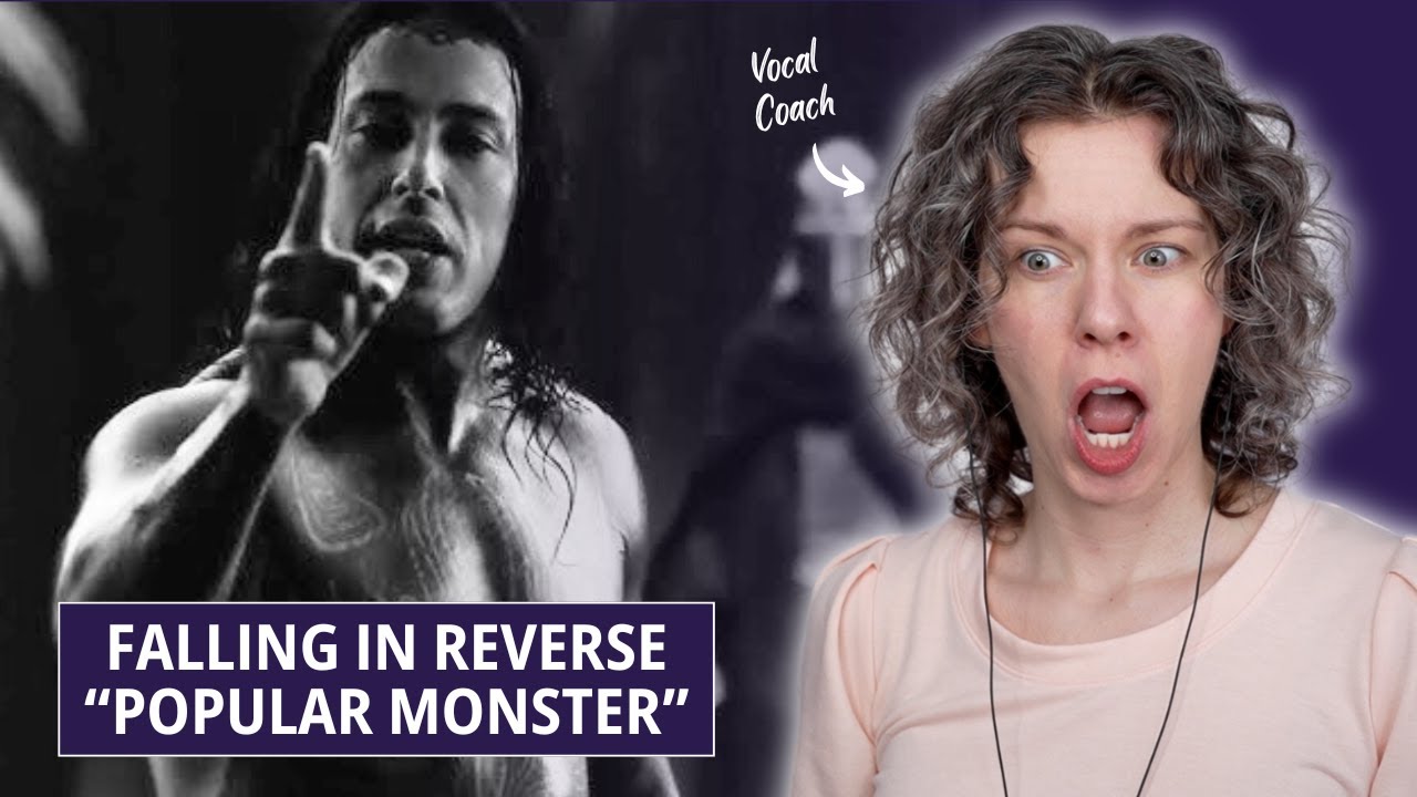 First-time reaction to FALLING IN REVERSE - Vocal Coach listens to 