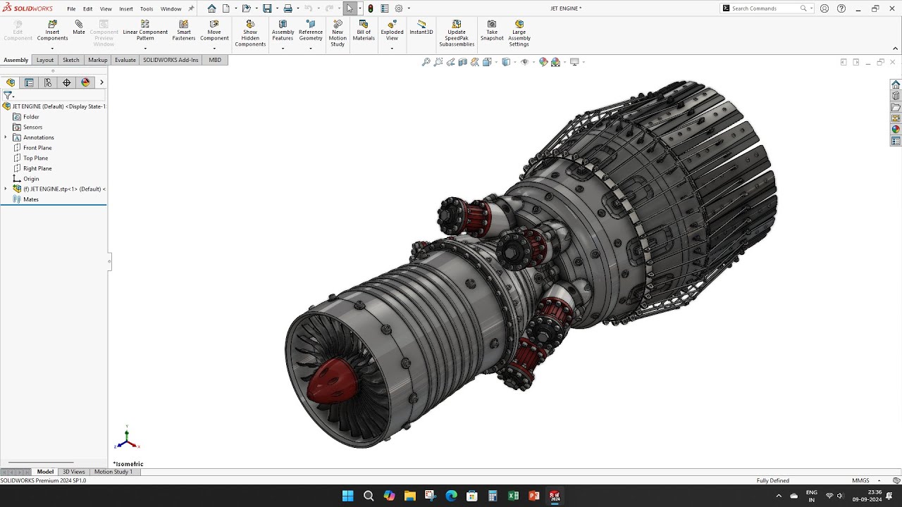 PART 1 | JET ENGINE MODEL | SOLIDWORKS