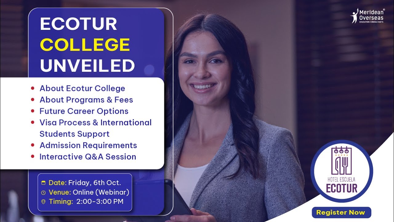 🔴LIVE WEBINAR | Ecotur College Unveiled: Programs, Fees, and Opportunities | Full Information 👨‍🍳