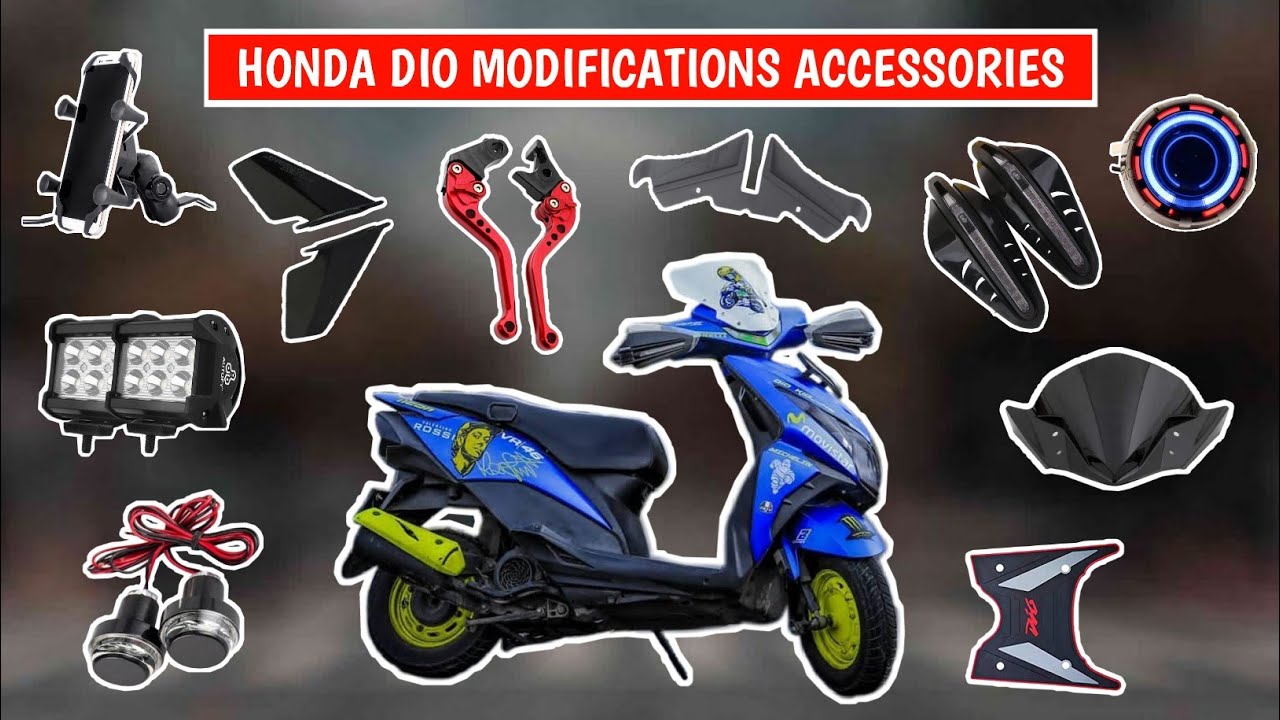 Honda Dio Scotty Complete Modifications Accessories | Dio Modified Accessories 2022 & Buying Link