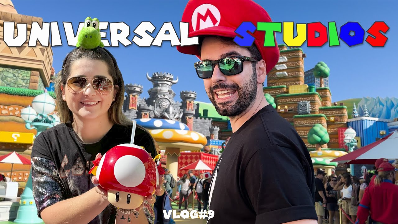 UNIVERSAL CALIFORNIA - Visitamos a SUPER NINTENDO WORLD | TUDO o que fizemos em UM DIA | Com PREÇOS!