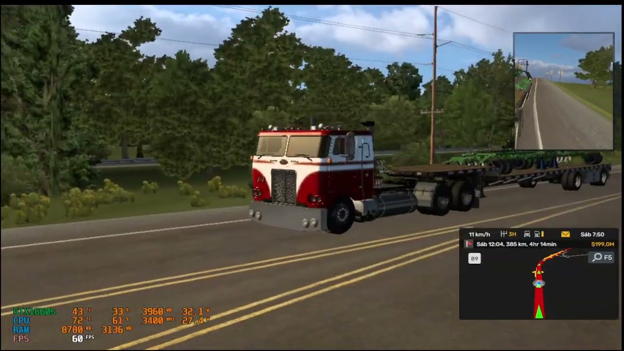 American Truck Simulator MAPA EUA + CANADÁ + ALASKA