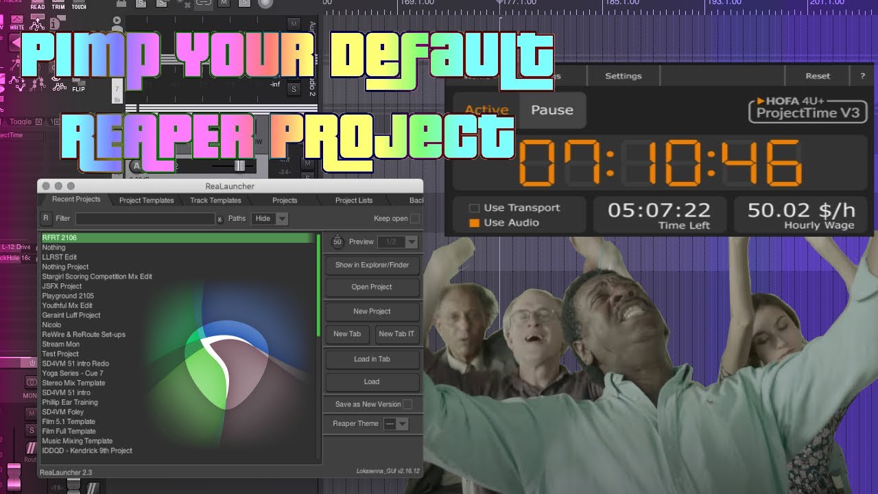 НОВЕЙШИЕ дополнения для ваших проектов REAPER по умолчанию: ReaLauncher и ProjectTimer
