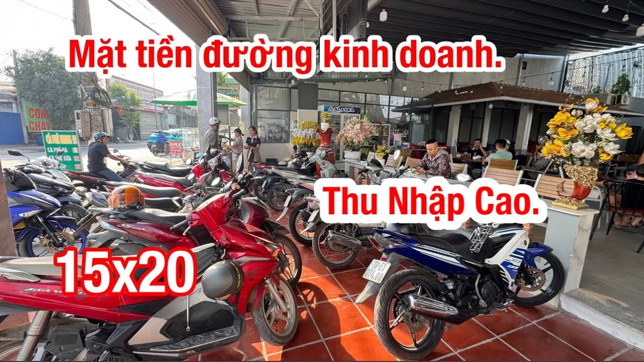 Bán Quán Caffe Đang Kinh Doanh Thu Nhập Cao. KDC Đông Đúc. Mặt Tiền Đường Kinh Doanh Rộng 20m. 