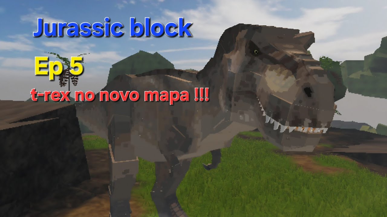 Jurassic block Ep 5. T-rex no novo mapa !!!!