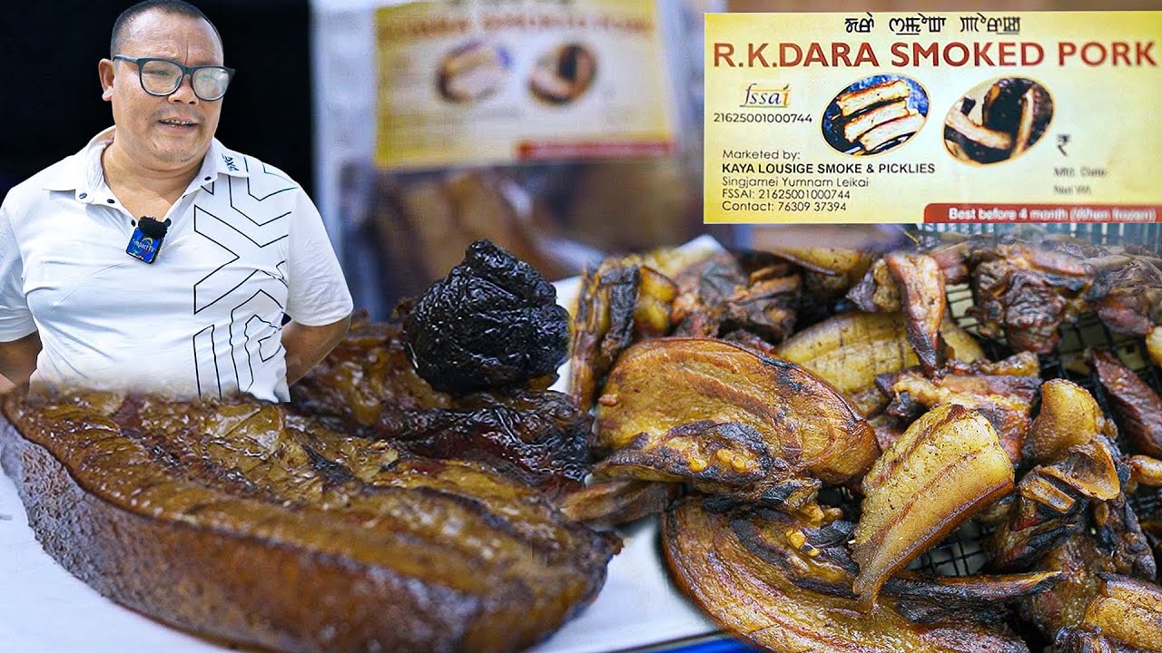 KHANGMINASHI MANIPUR || SMOKED PORK || RK PHALGUNI ; Prop . R.K. DARA SMOKED PORK