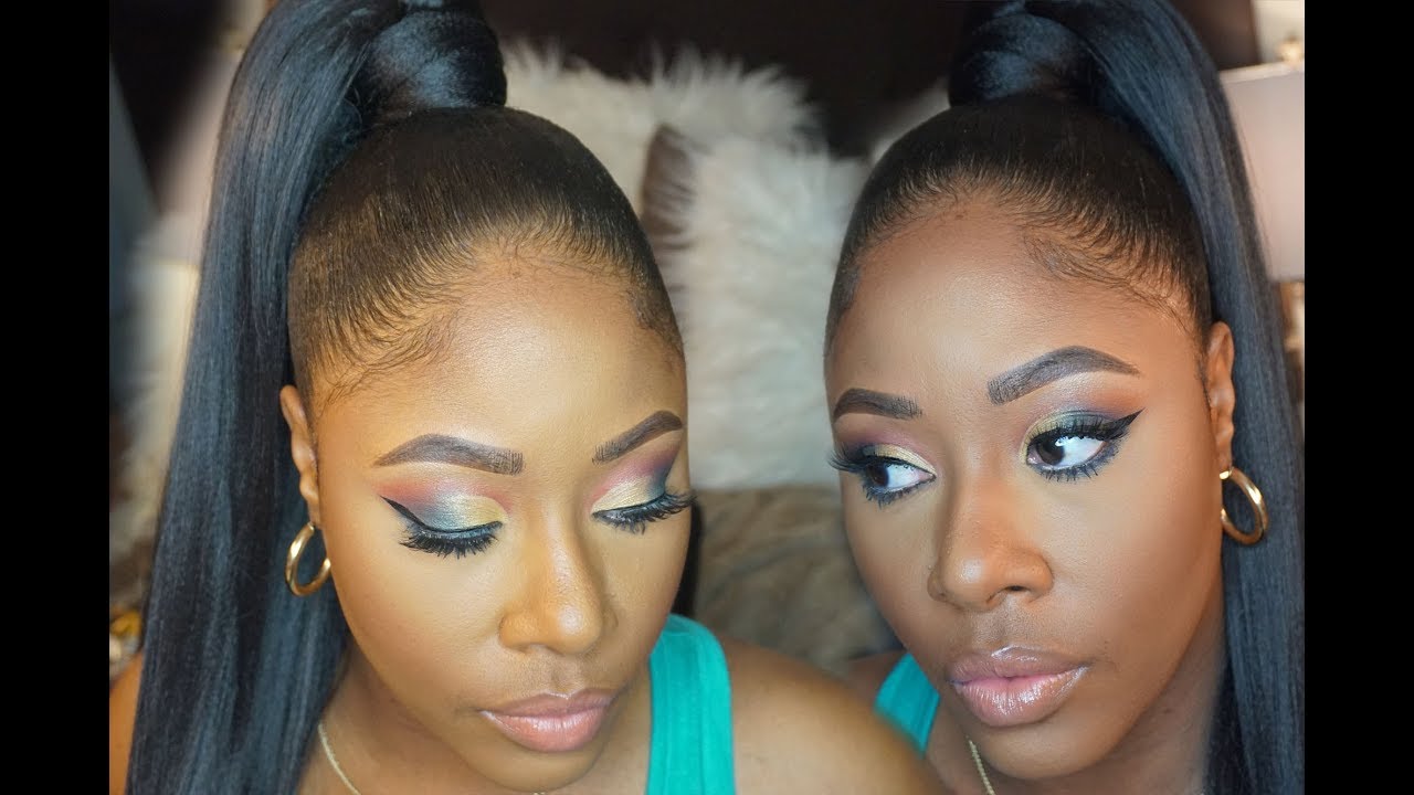 No Glue! No Sew! HIGH Sleek Drawstring Ponytail EASY!! 