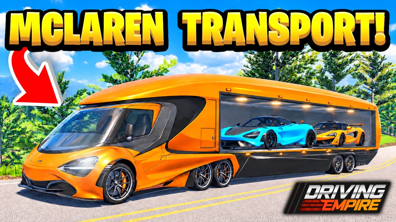 Transporting MCLARENS In Driving Empire!