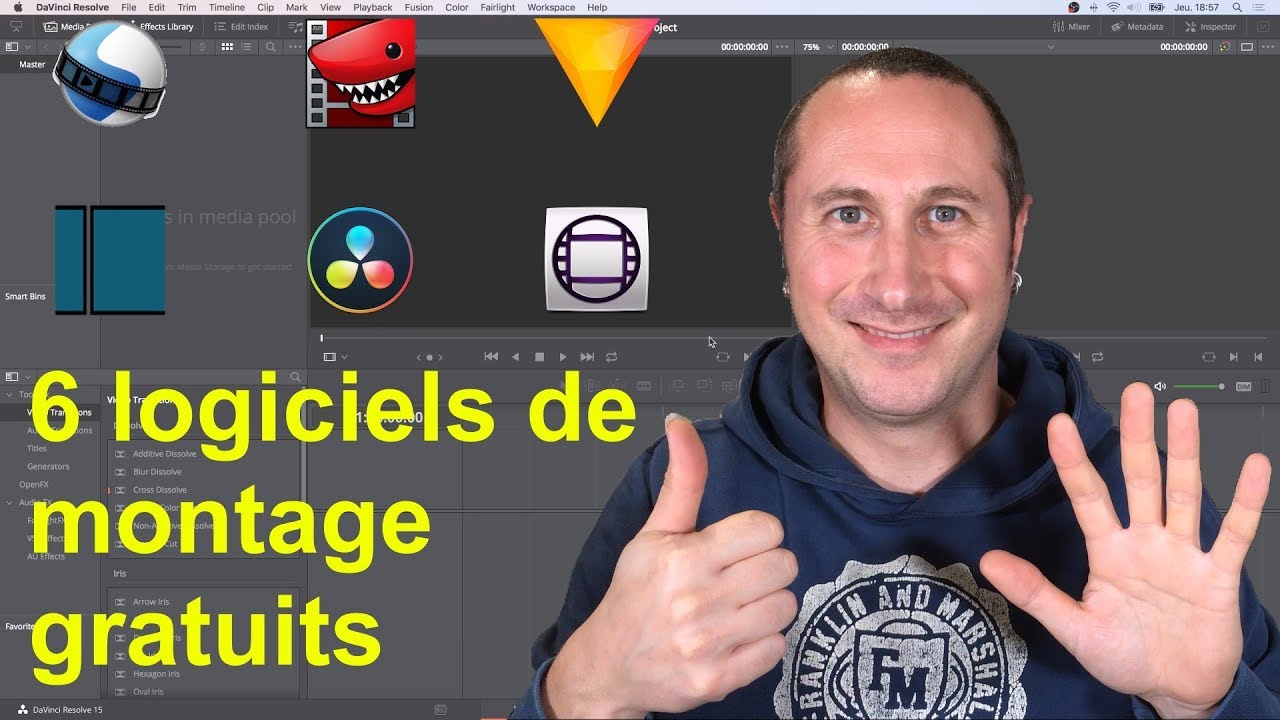 6 logiciels de montage vidéo gratuits pour Mac et PC !