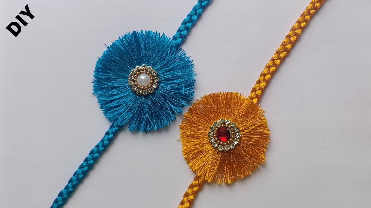 DIY | How to make Beautiful Rakhi at home | DIY Silk Thread Rakhi Making Ideas | Handmade Rakhi