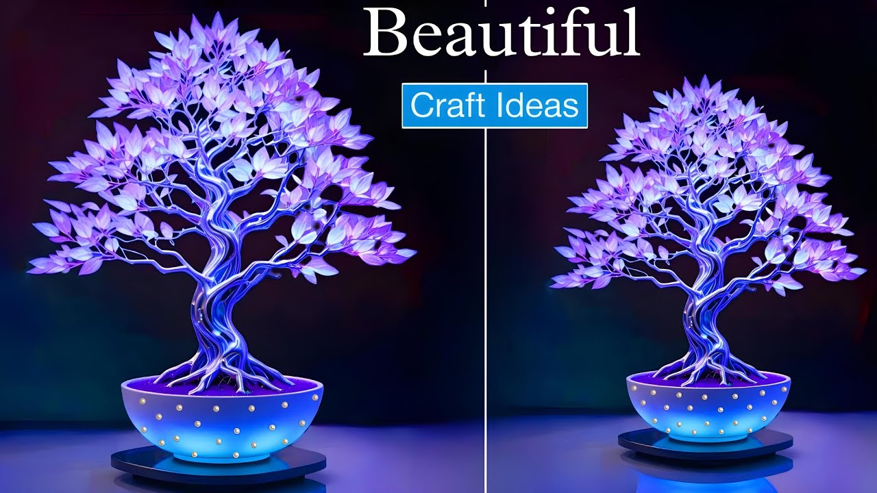 Plastic Bottle Bonsai Tree | DIY Easy Craft | Home Decor 🤩🌴