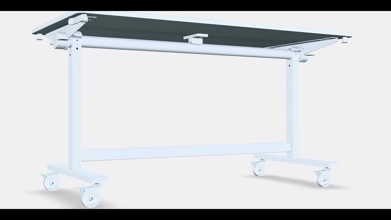 MITTZON Foldable table with castors | 3DArt | AR