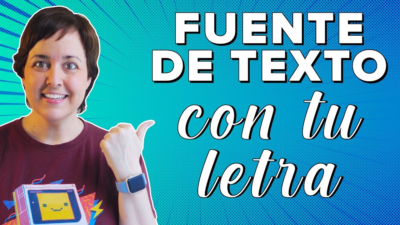Crea una FUENTE DE TEXTO con TU LETRA ❤️
