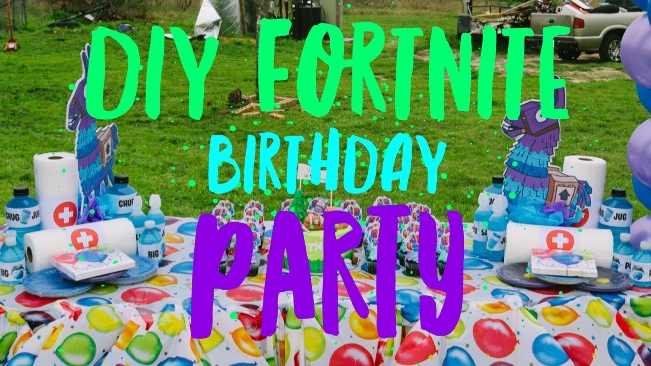 Diy| Fortnite Birthday Party Decor