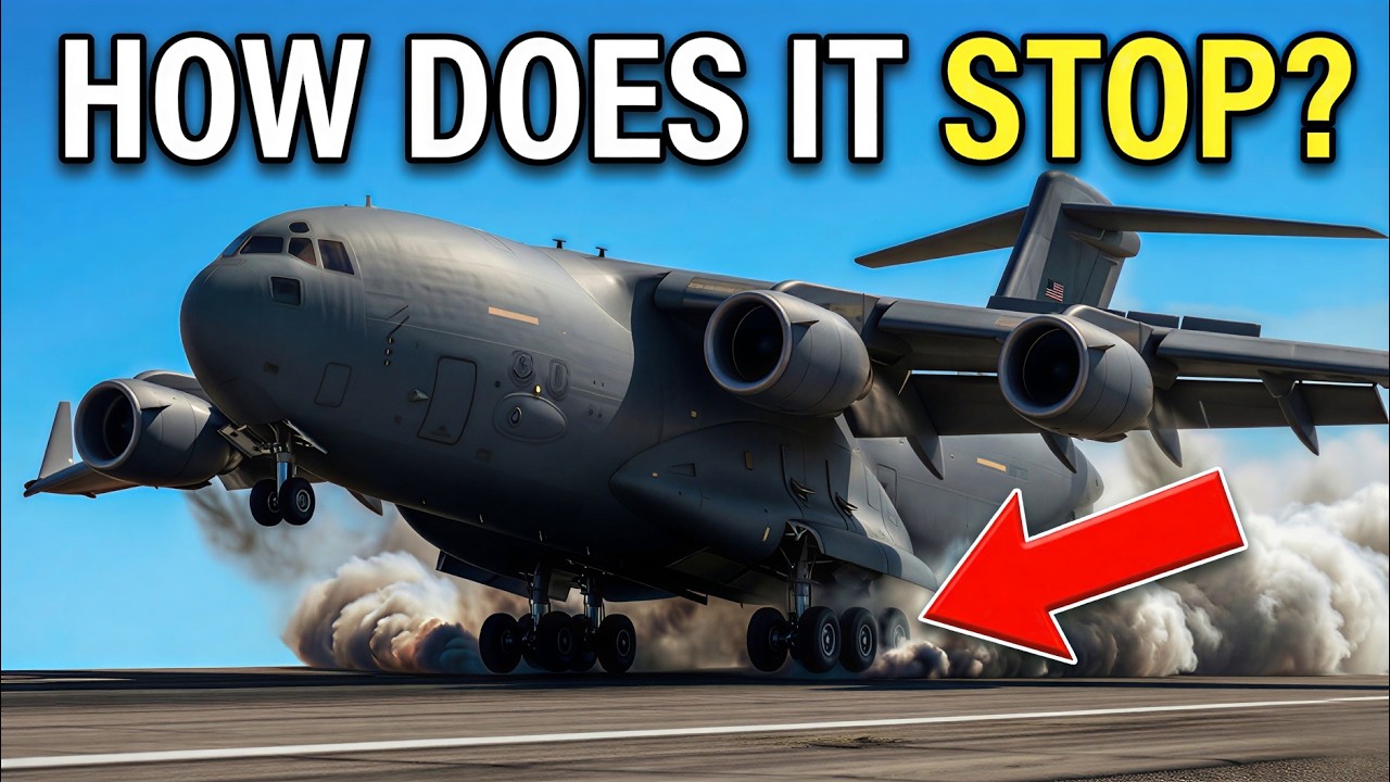 How Does a 265-Ton Military Plane Stop?
