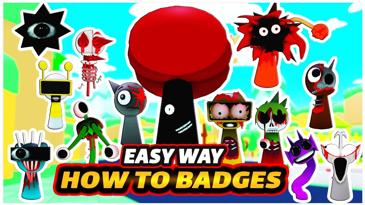 Roblox🌳How to get all Badges in Sprunki Simulator 3D - PHASE 3 ANIMATED
