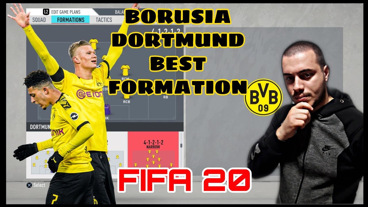 BORUSSIA DORTMUND - best formation, custom tactics & player instructions! FIFA 20