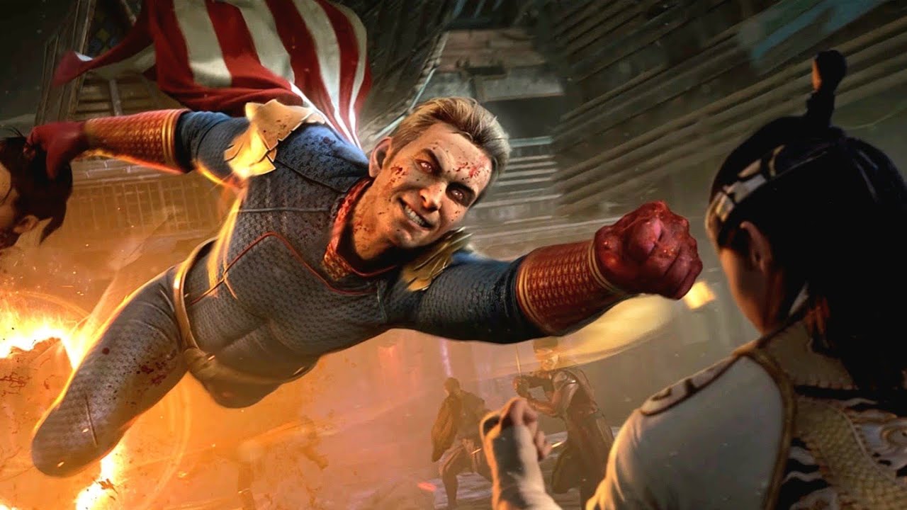 Mortal Kombat 1 - Homelander Ladder Story Ending Cutscene (4k)