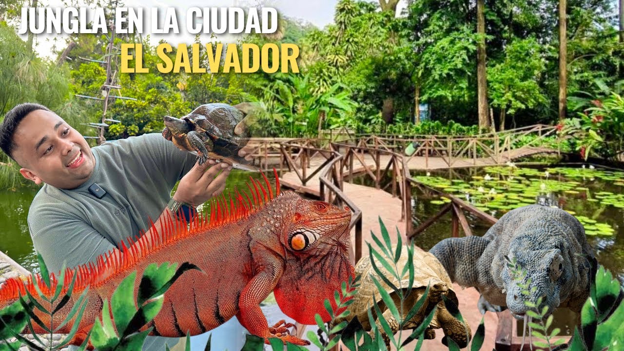 Encontramos una Jungla Urbana en El Salvador el Jardín Botanico La Laguna entrada $1.75