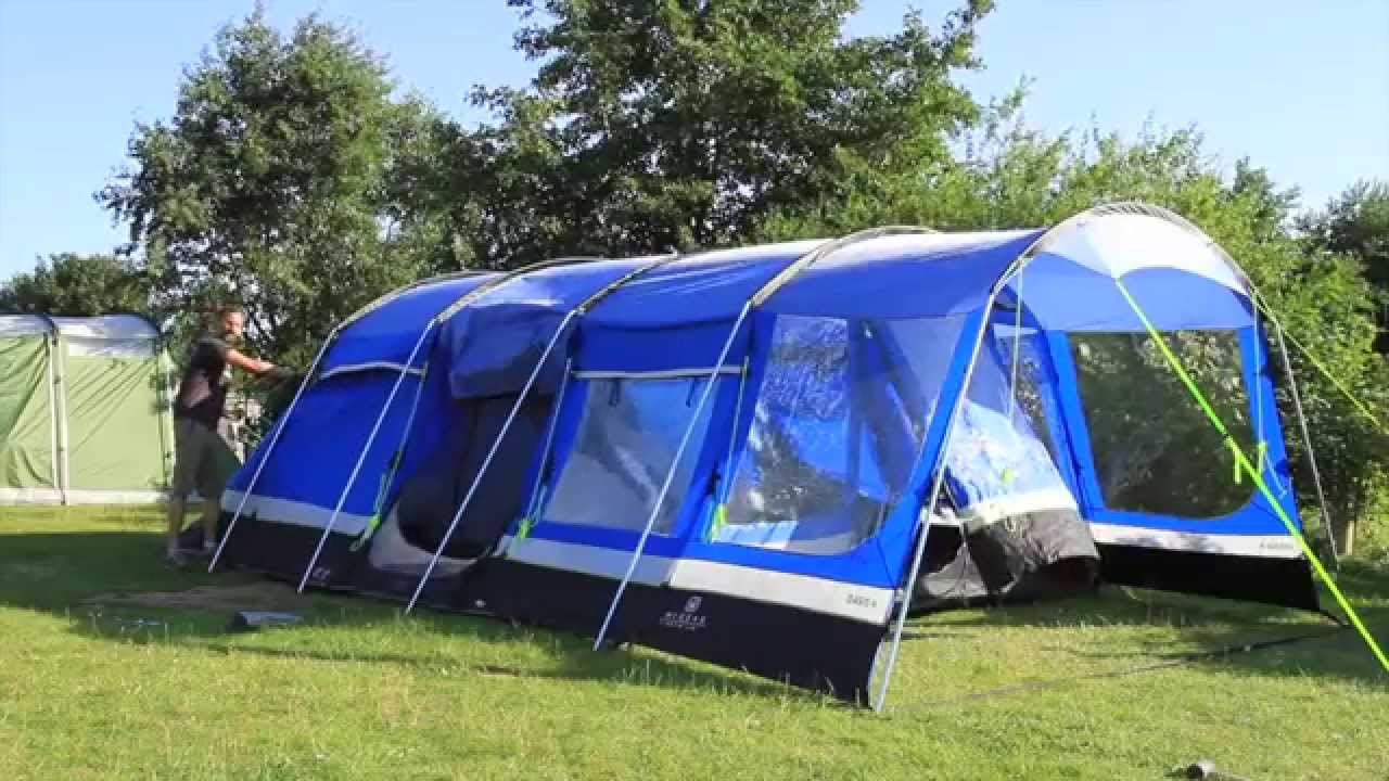 How to pitch a large family tent