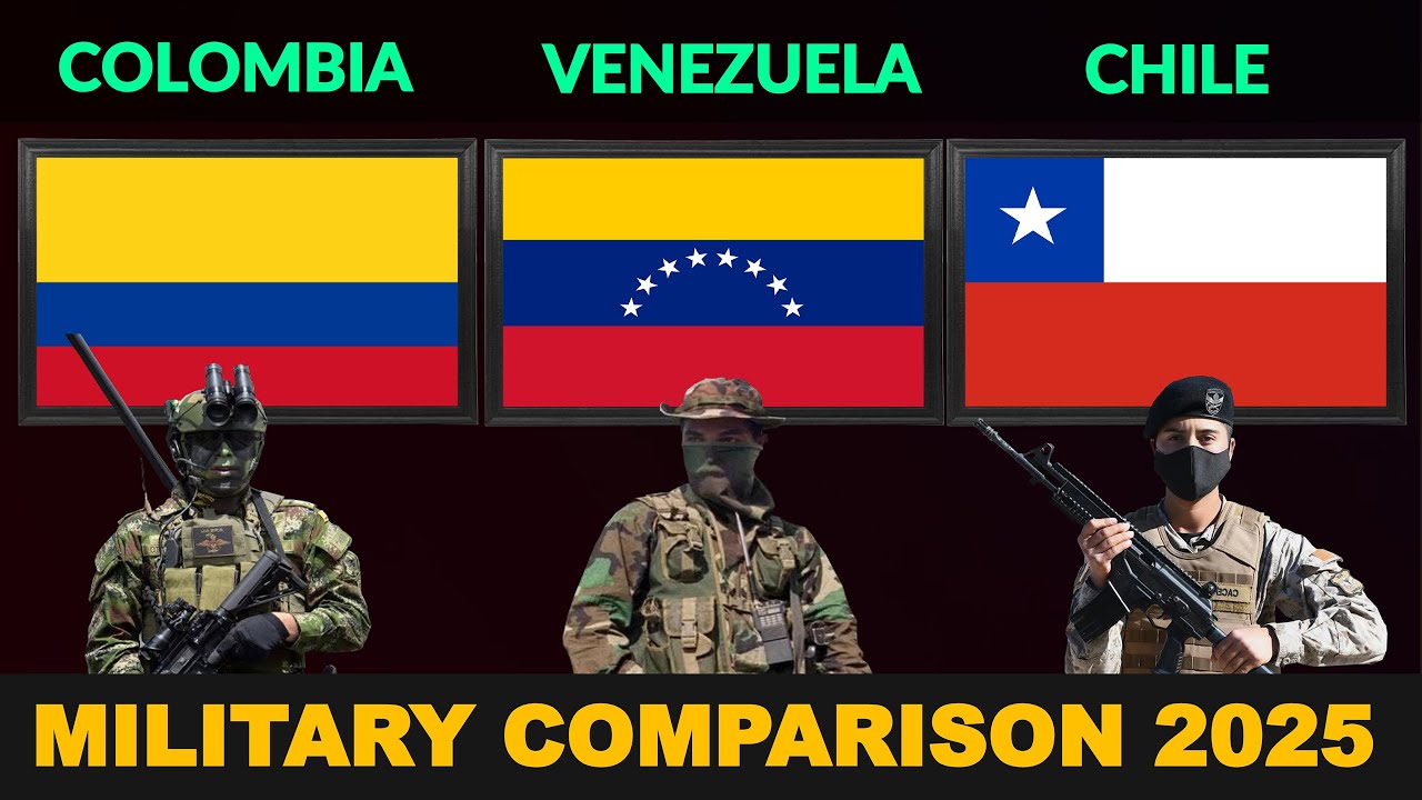 Colombia vs Venezuela vs Chile Military Power Comparison 2025