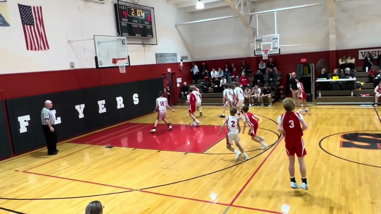 1/17/26 1st quarter 8th grade basketball vs. Plymouth WIN! 