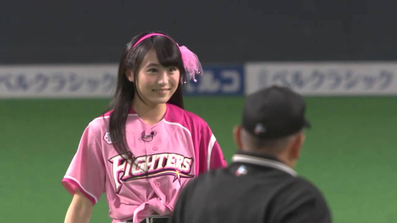 【プロ野球パ】AKB48チーム8坂口渚沙の始球式 2015/05/15 F-Bs