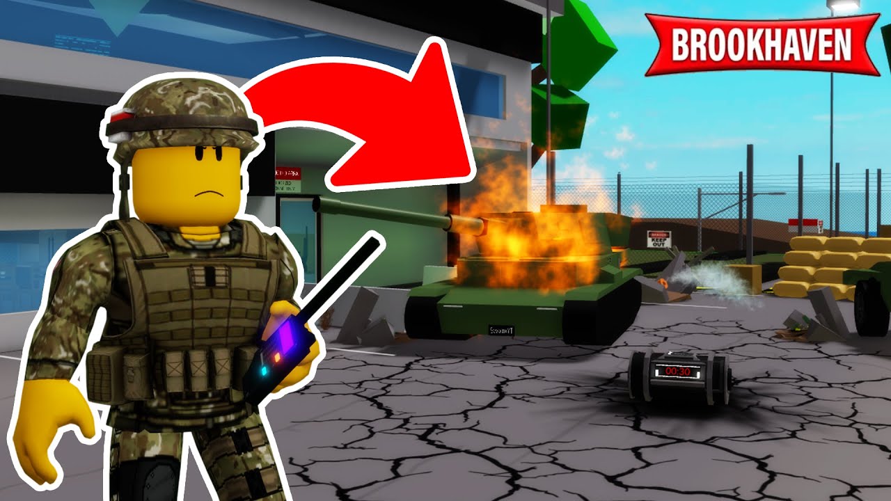 J'AI DÉTRUIS LA BASE MILITAIRE ENNEMIE SUR BROOKHAVEN ROBLOX