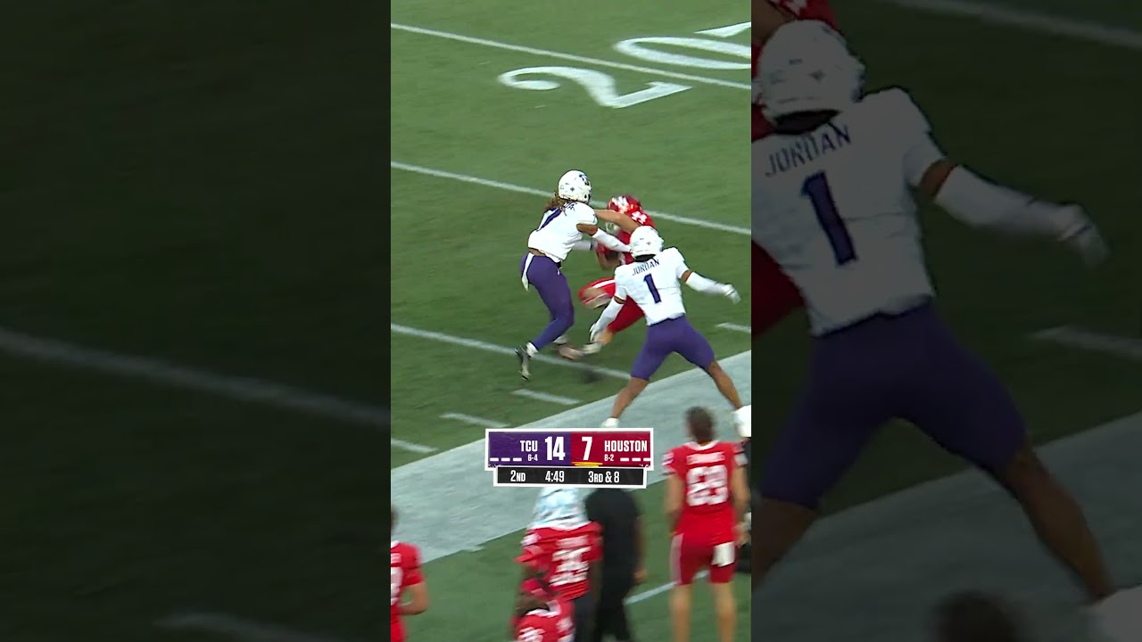TCU vs. No. 23 Houston Short Highlights 🔥 #cfb #Houston #TCU #football