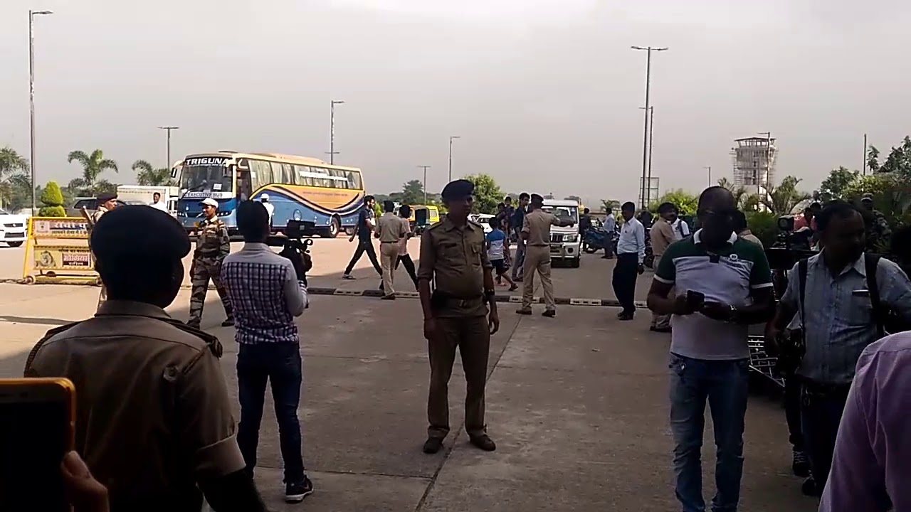 Indian Cricket Team In Ranchi Birsa Munda Airport..